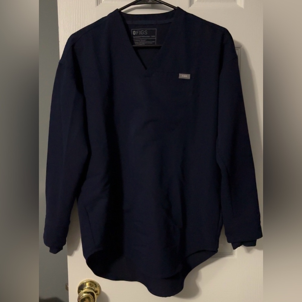 Figs Nave Halle Long Sleeve Scrub Top